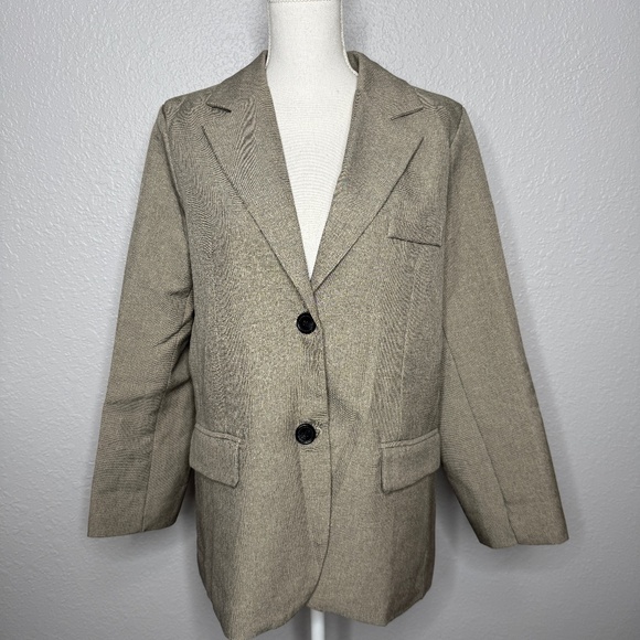 Grace & Chili Large Long sleeve 2 Button Blazer -cp - Picture 2 of 10